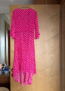 Leheria Pink Tie-Dye Maxi Dress
