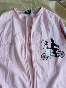 Pink Zip-Up Sweatshirt