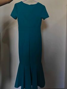 Elegant Teal Mermaid Dress