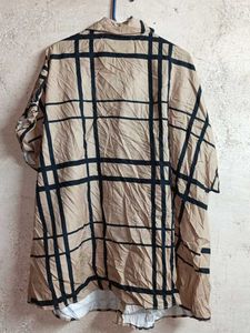 Classic Checkered Button-Up Shirt Oversized