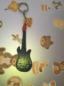 Guitar Keychain Charm