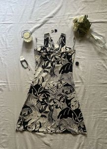 Monokini Tropical Print Dress