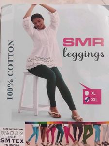 Navy blue SMR 100% Cotton Leggings