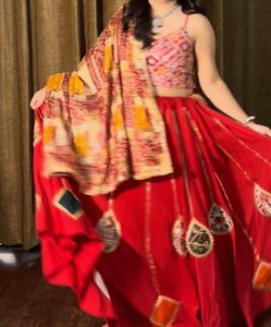 patchwork lehnga and designer choli