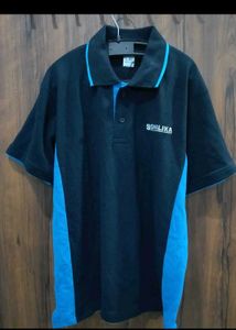 Men's Black & Blue Polo T-Shirt