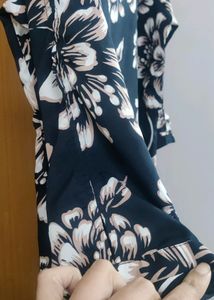 Tunic top navy blue large to xtra larg