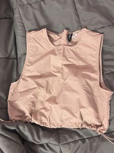 Sleeveless Cargo Pink Crop Top