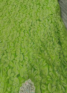 Green Embroidered Lehenga Set