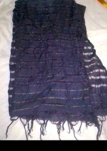 Stylish Striped Blue Fancy Dupatta