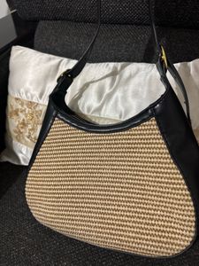 Prada Cleo Raffia leather Shoulder Bag