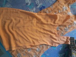 Designer Peach suit with dupatta
