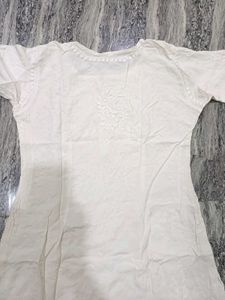 White Chikankari Kurta
