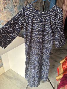 Stylish Blue Printed Kurta
