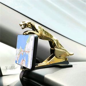 Jaguar Car Phone Holder (Golden) Pack Of 3