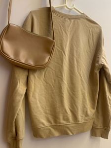 Beige Crewneck Sweatshirt