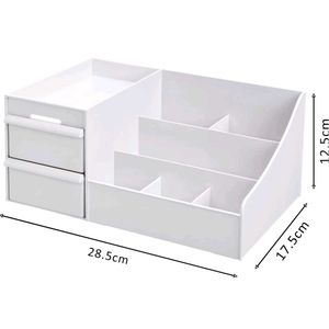 White Cosmetic Organizer
