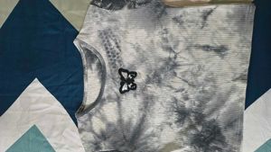Grey Tie-Dye Butterfly T-Shirt