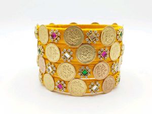 shimmering lakshmi kasu thread bangles