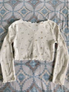 ON SALE:- Floral Tie-Front Cardigan Top