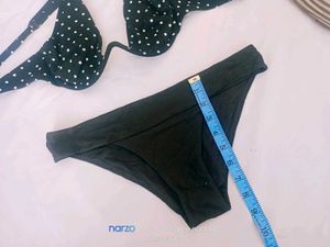 Black Polka Dot Bikini Set
