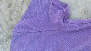 Sparkly Lavender Twist Top