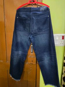 METRONAUT Dark Wash Cropped Jeans
