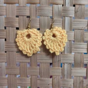 Handmade Crochet Flower Earrings