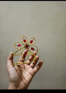 Handmade Wire &amp; Gemstone arm cuff and earings