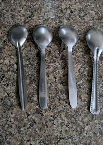 Steel Spoons - Set of 4