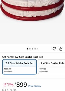 Elegant Red and White Bangles