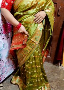 Saree With Unstitched Blouse Attached