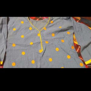 Vibrant Folk Art kurta