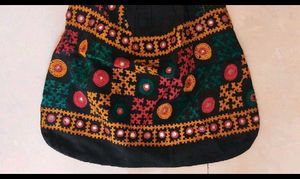 Embroidered Mirror Work Handbag