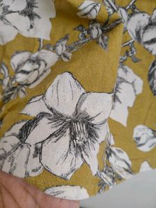 Floral Shirt Kurti Top