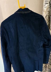 Men's Navy Corduroy Blazer
