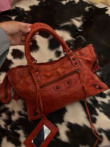 Rare Balenciaga Red city bag Handbag
