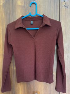 Ribbed Long Sleeve Top