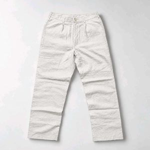 INTERMEZZO 'Pleated Wide-Leg' Linen-Blend Trousers