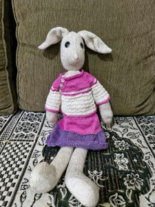 Handmade Knitted Bunny Doll