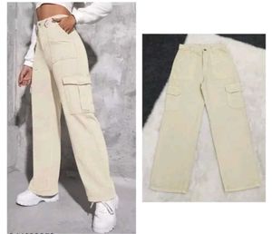 Beige Cargo Pants