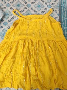 Girls' Yellow Ethnic Set 12 to 14 Year