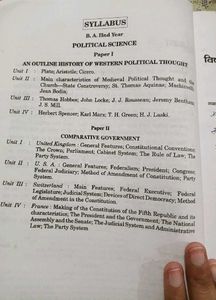 Political Science B.A Book