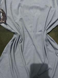 Pastel Blue Ribbed T-Shirt