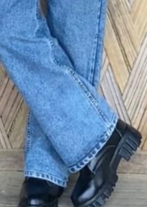 Black Chunky Sole Lace-Up Boots