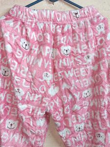 2PCS Trendy Oversized Fleece Fashion Night Suit