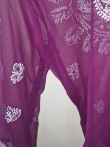 Beautiful Embroidered Purple Kurta