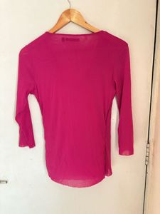 Beautiful Pink Ruffle wrap Top