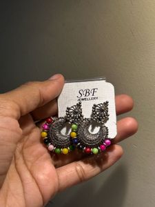 SBF Jewellery Colorful Oxidized Earrings
