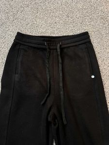 Black Wide-Leg Sweatpants