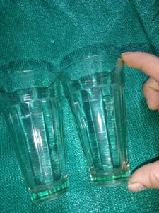 Vintage Faceted Glasses (Set of 2)